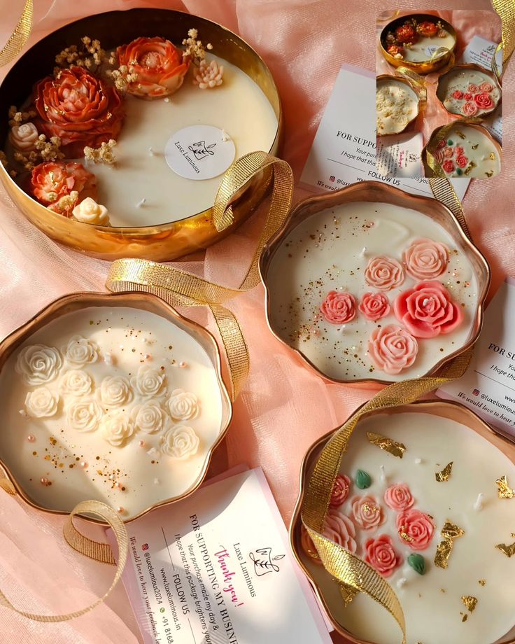 Divine Bloom – Luxury Floral Urli Candle