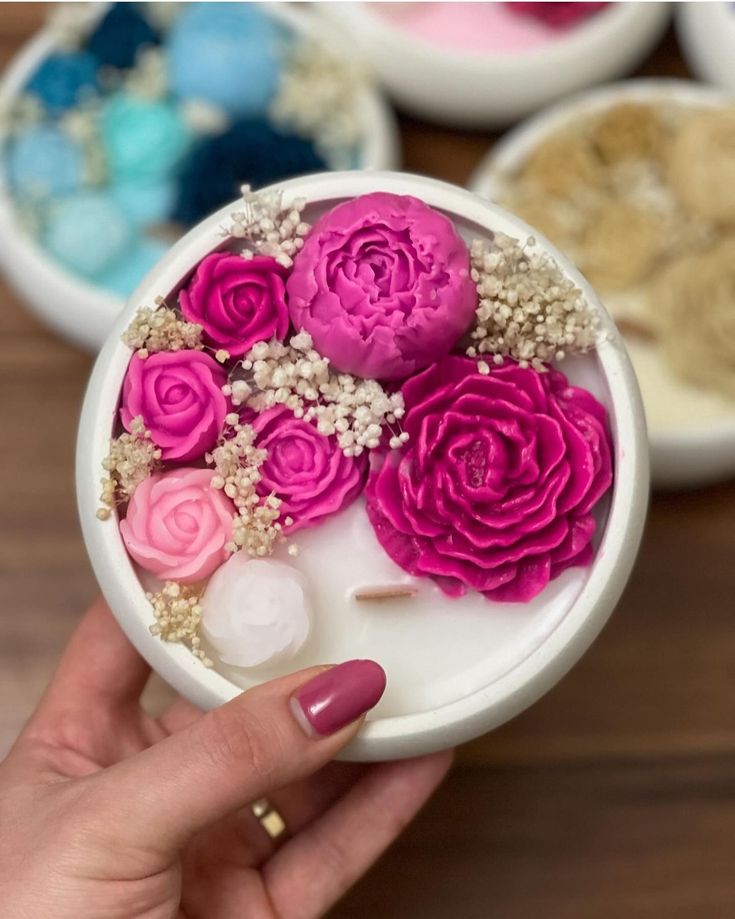 Divine Bloom – Luxury Floral Urli Candle