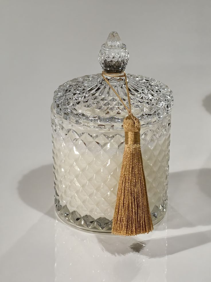 Luxe Cut Glass Jar Candles – Hand-Poured Elegance