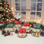 Christmas Bubble Candle Set of 2