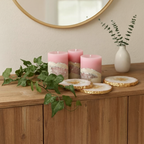 Blush Quartz Glow Candle Set