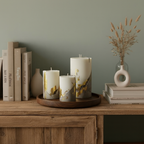 Gilded Glow Trio – Set of 3 Luxury Candles