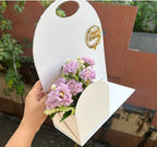 Elegant Rakhi Hamper Holder with Handle & Floral Pocket
