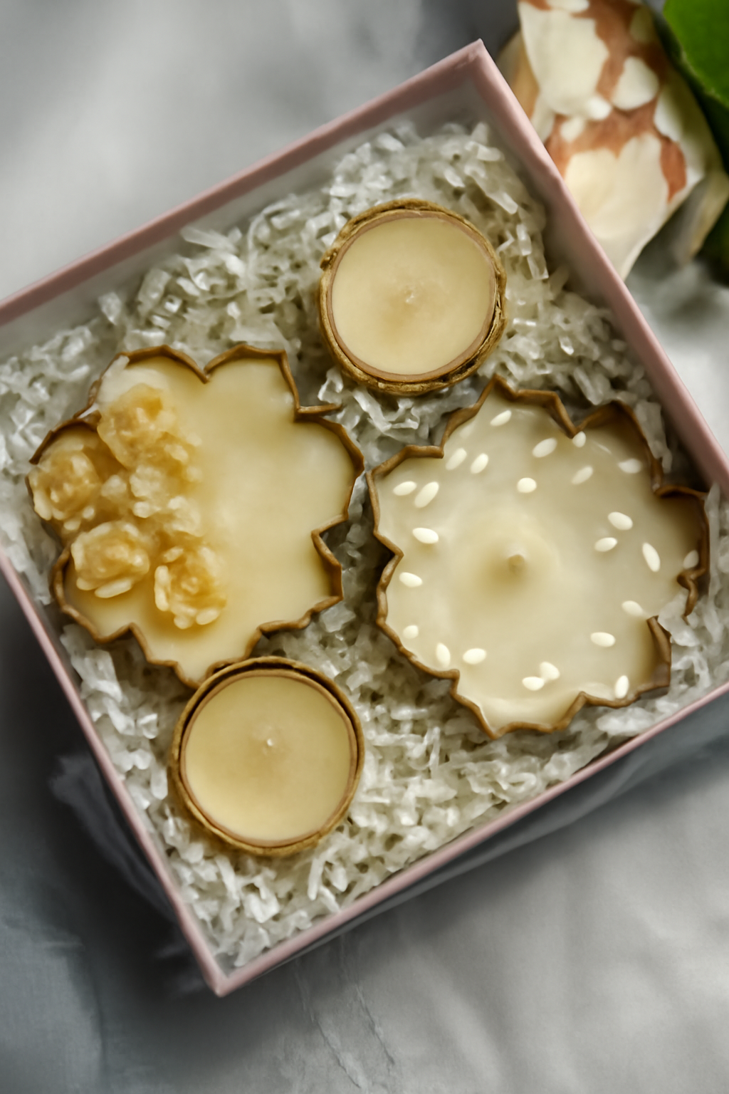 Decorative Candle Gift Box – Elegant Floral & Tealight Candles in a Box