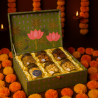 Luxury Diwali Dry Fruit Gift Box – 6 Premium Jars