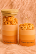 Azure Bloom Layered Candle Set (2)