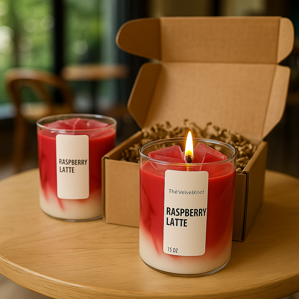 Iced Latte Candle – Realistic Iced Latte Look | Designer Soy Wax (Set of 2)