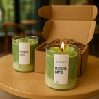 Iced Latte Candle – Realistic Iced Latte Look | Designer Soy Wax (Set of 2)