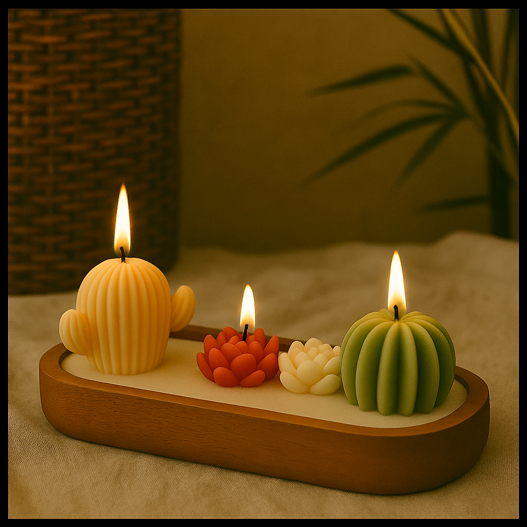 The Velvet Flame – Rose Bloom Candle