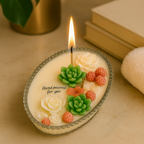 Botanical Bloom Candle – Hand-Poured Elegance in a Reusable Glass Jar (Buy 1 Get 1 Free)