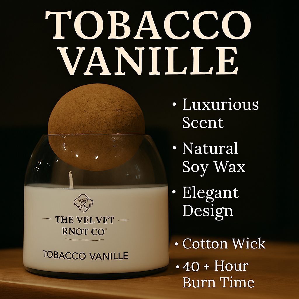 Tobacco Vanille – Hand Poured Luxury Scented Candle