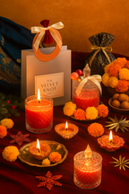 CRYSTAL GLOW Festive Candle Jar (200 ml)