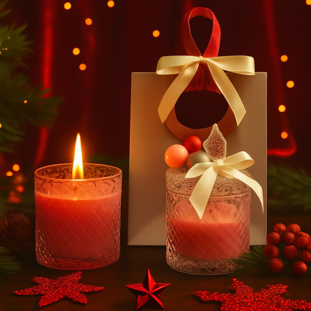 CRYSTAL GLOW Festive Candle Jar (200 ml)