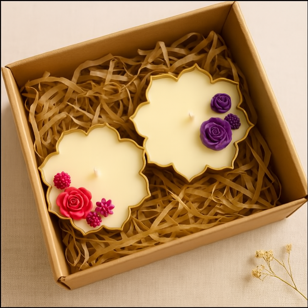 Bliss Scented Candle Gift Set(Big) – Set of 2 Decorative Candles in Gift Box (Buy 1 Get 1 Free)