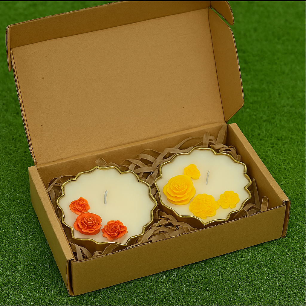 Bliss Scented Candle Gift Set(Big) – Set of 2 Decorative Candles in Gift Box (Buy 1 Get 1 Free)