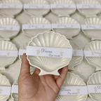 Handcrafted Gold Leaf Shell Trinket Dish — Jewelry & Trinket Holder