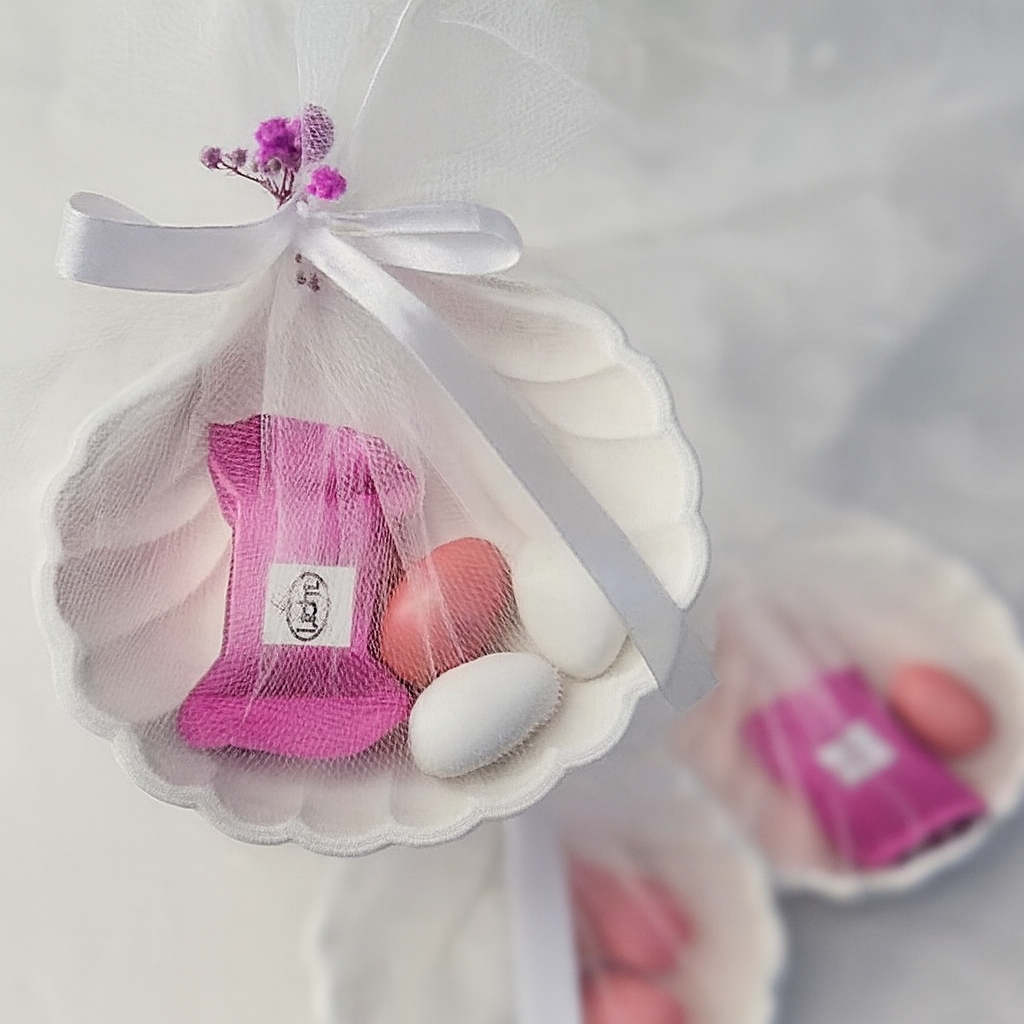 Handcrafted Gold Leaf Shell Trinket Dish — Jewelry & Trinket Holder