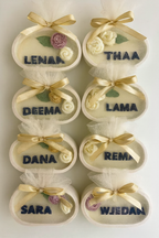 The Heirloom Candle – Personalized Floral Concrete Candle by The Velvet Knot Co.