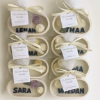 The Heirloom Candle – Personalized Floral Concrete Candle by The Velvet Knot Co.