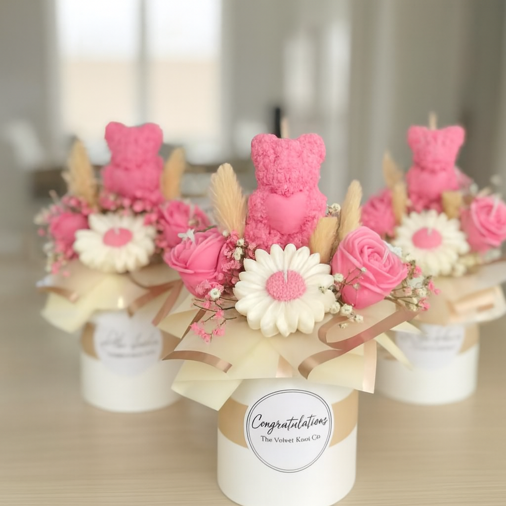 Luxury Candle Bouquet – Signature Floral Sculpted Candle Arrangement