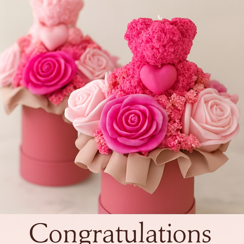 Luxury Candle Bouquet – Signature Floral Sculpted Candle Arrangement