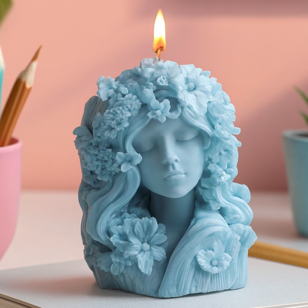 Floral Muse Sculpted Candle