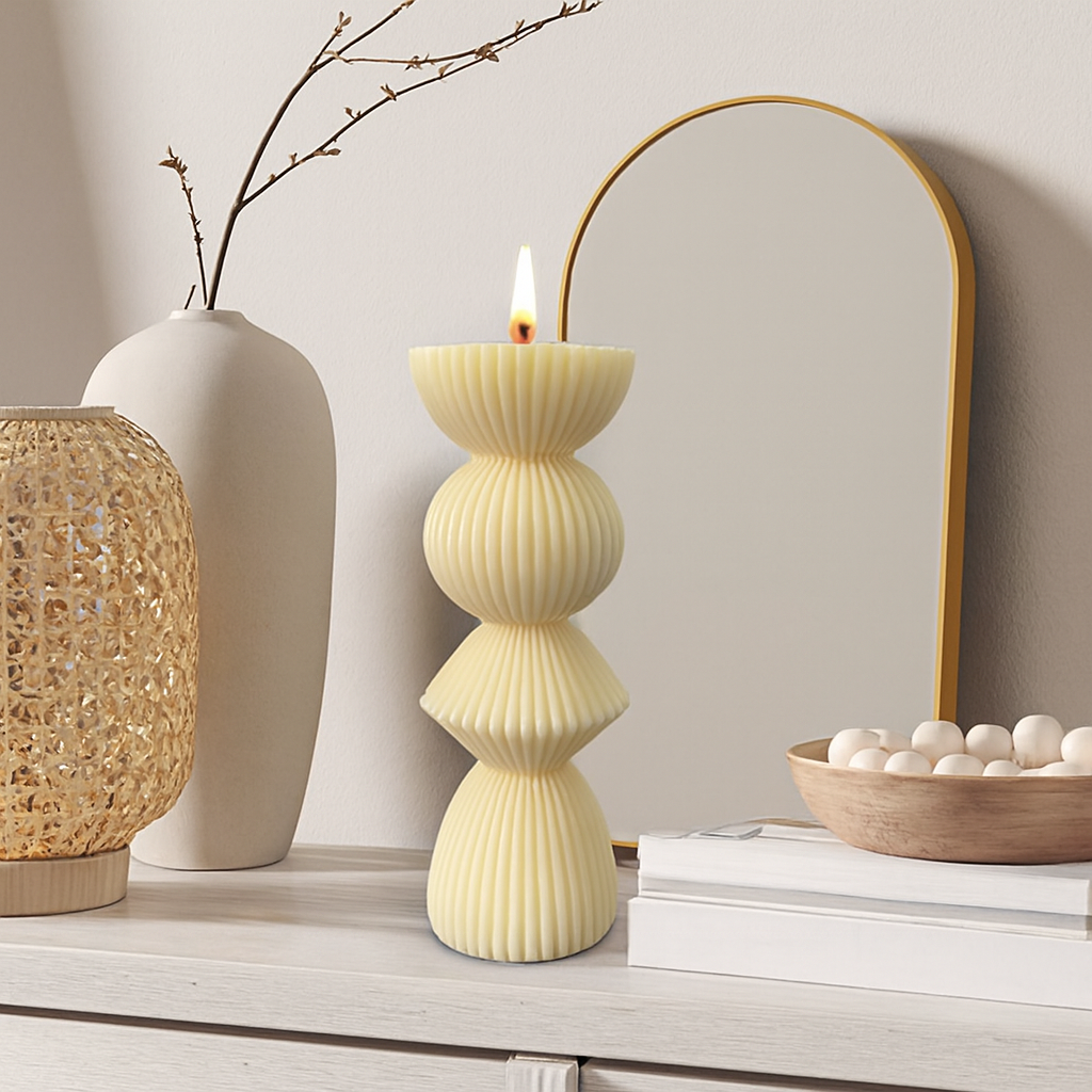 Zen Ripple Sculpt Candle
