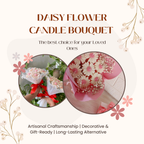 Daisy Flower Candle Bouquet – Handcrafted Scented Gift