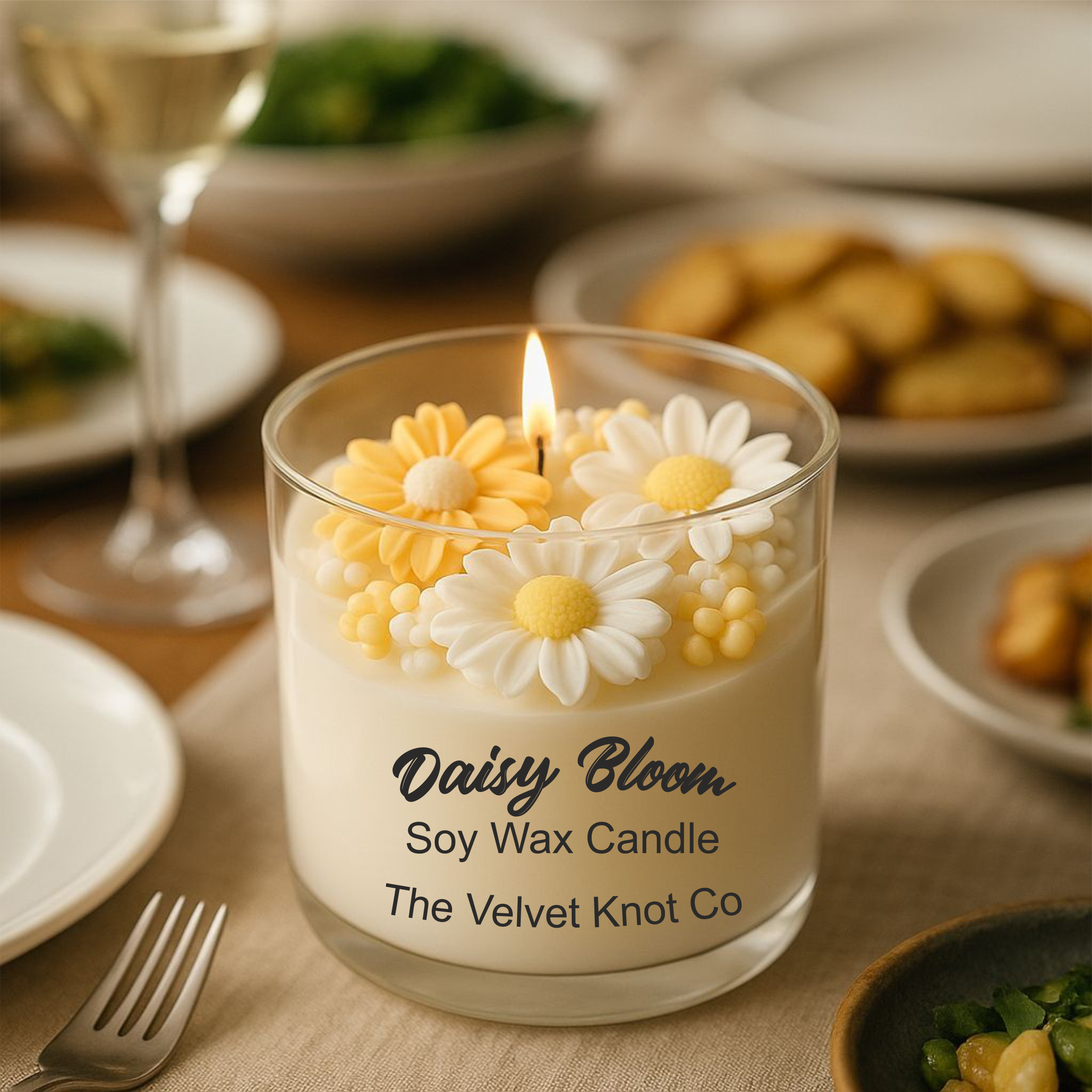 Daisy Bloom Soy Wax Candle