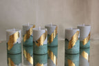 Emerald Luxe Candle – Gold Leaf Art Candle