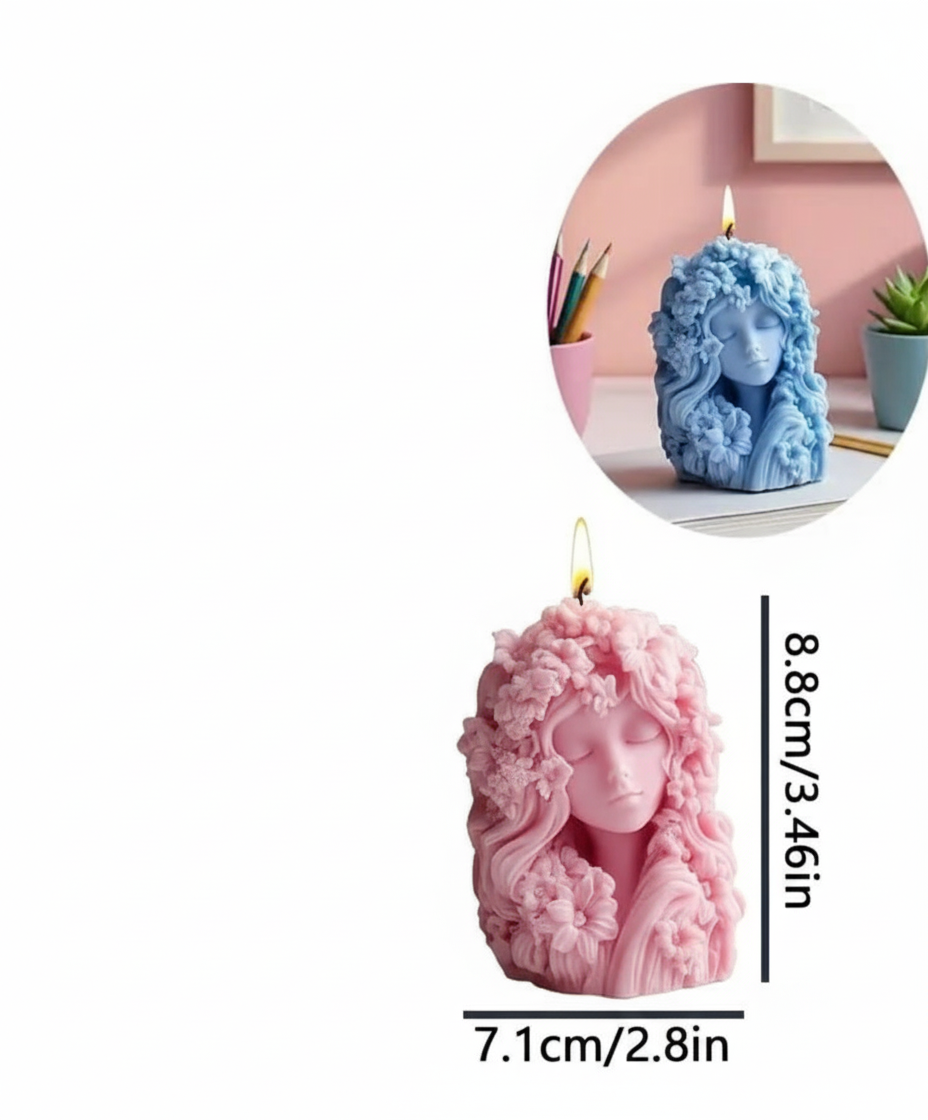 Floral Muse Sculpted Candle