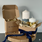 Geode Luxe Pillar Candle Set (Set of 2)