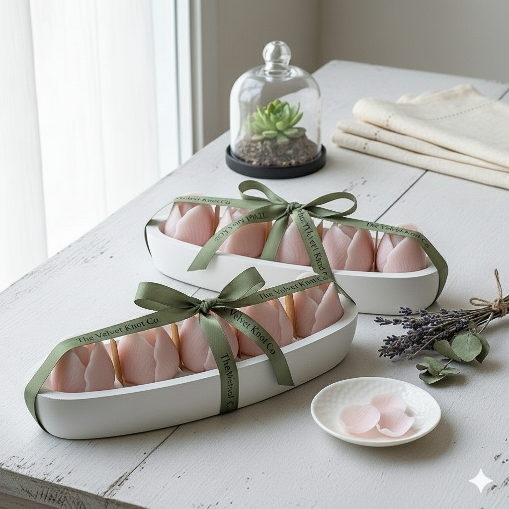 Blushing Tulip Candle Bowl (3 pcs)