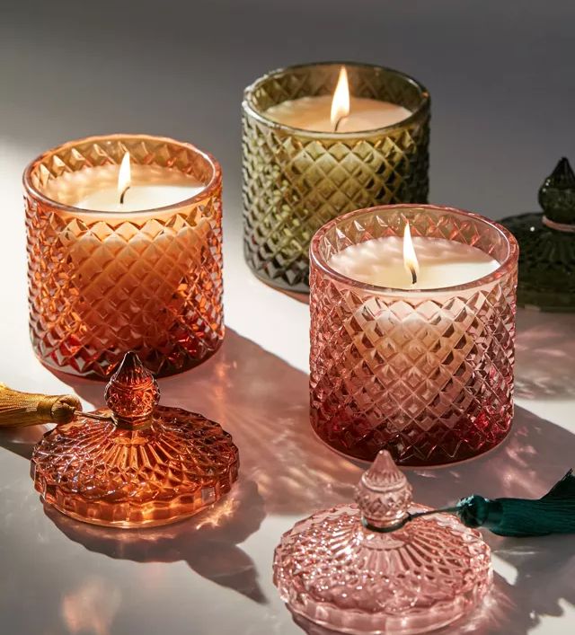 Luxe Cut Glass Jar Candles – Hand-Poured Elegance