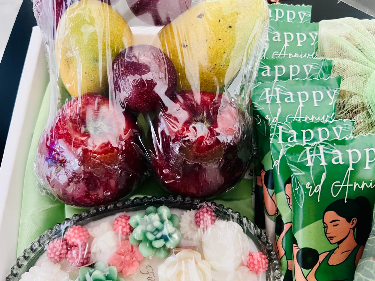 Luxurious Celebration Gift Hamper – Gourmet Treats, Candles & Fresh Fruits