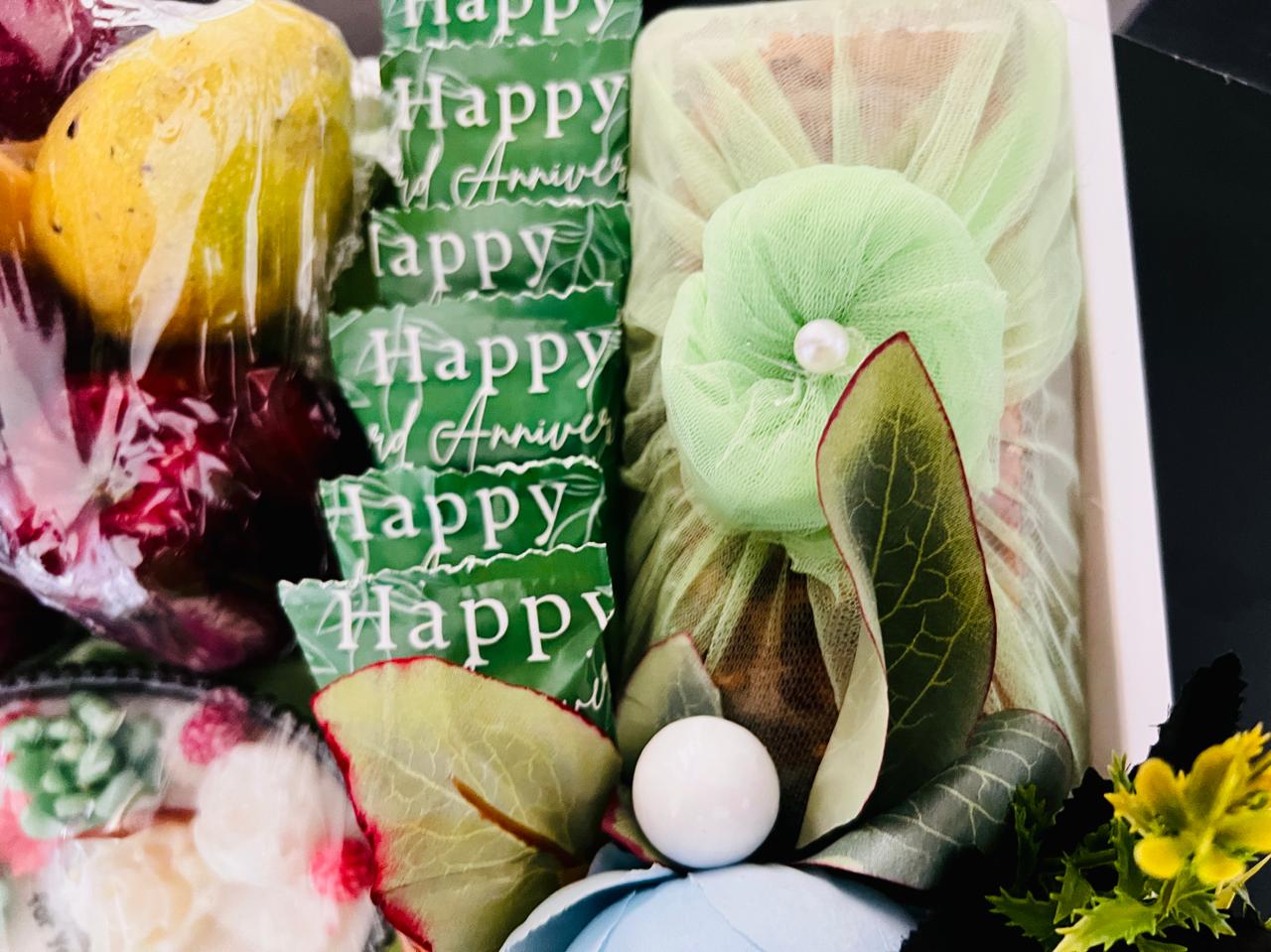 Luxurious Celebration Gift Hamper – Gourmet Treats, Candles & Fresh Fruits