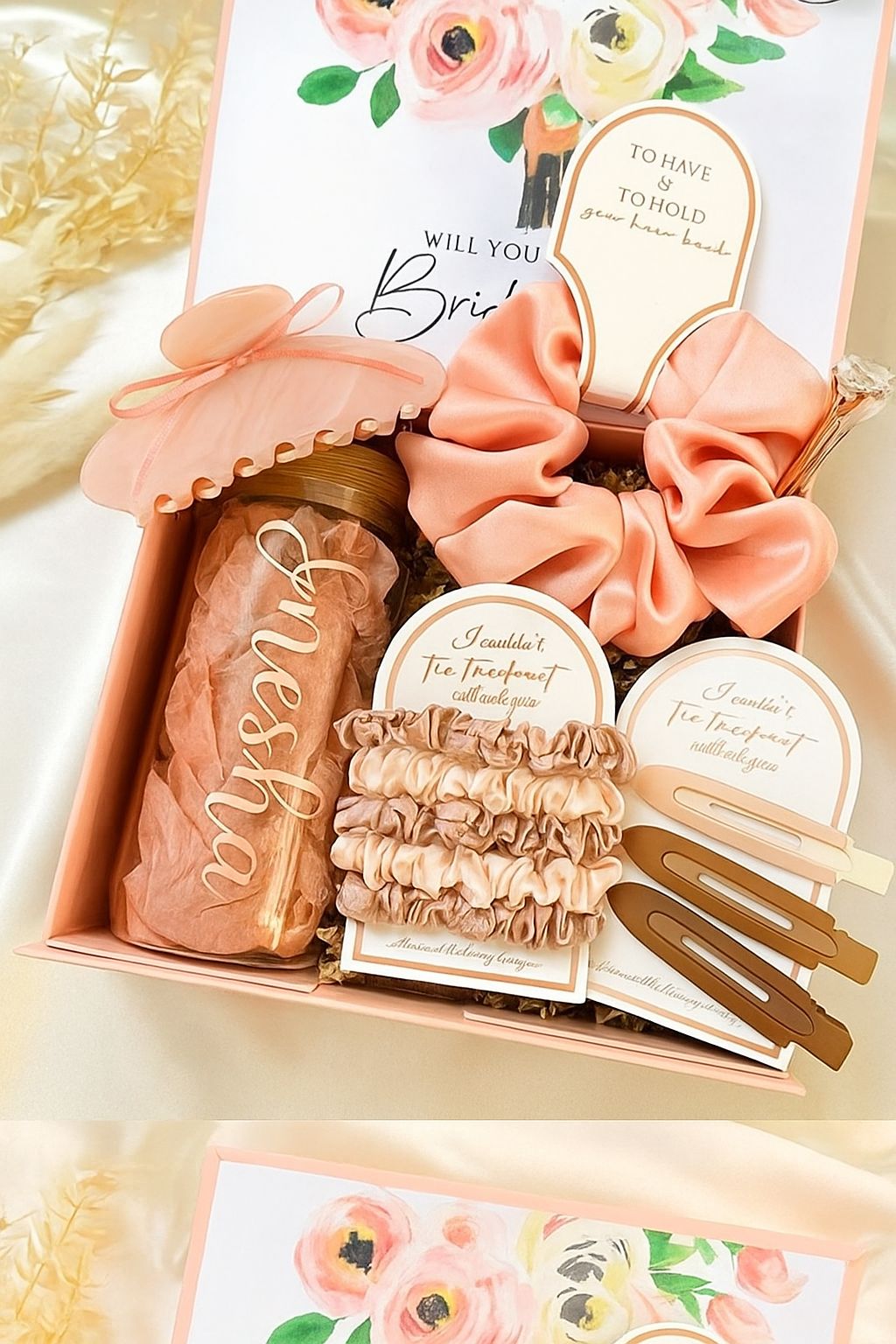 Tie the Knot Bridesmaid Proposal Box – Mix Color Edition