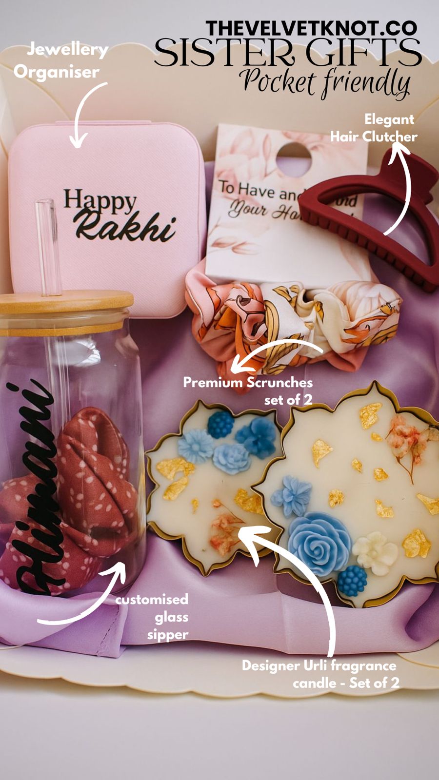 Sister Gift Hamper – Pocket Friendly Rakhi Special by The Velvet Knot