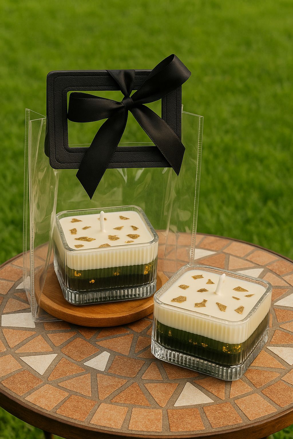 Luxe Candle Gift– Leather Handle Edition