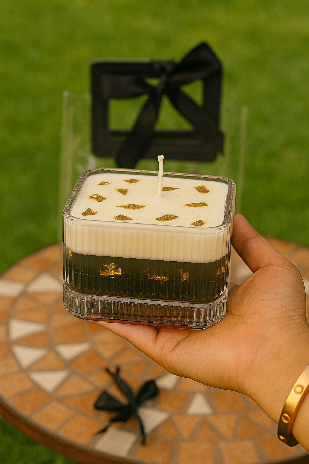 Luxe Candle Gift– Leather Handle Edition
