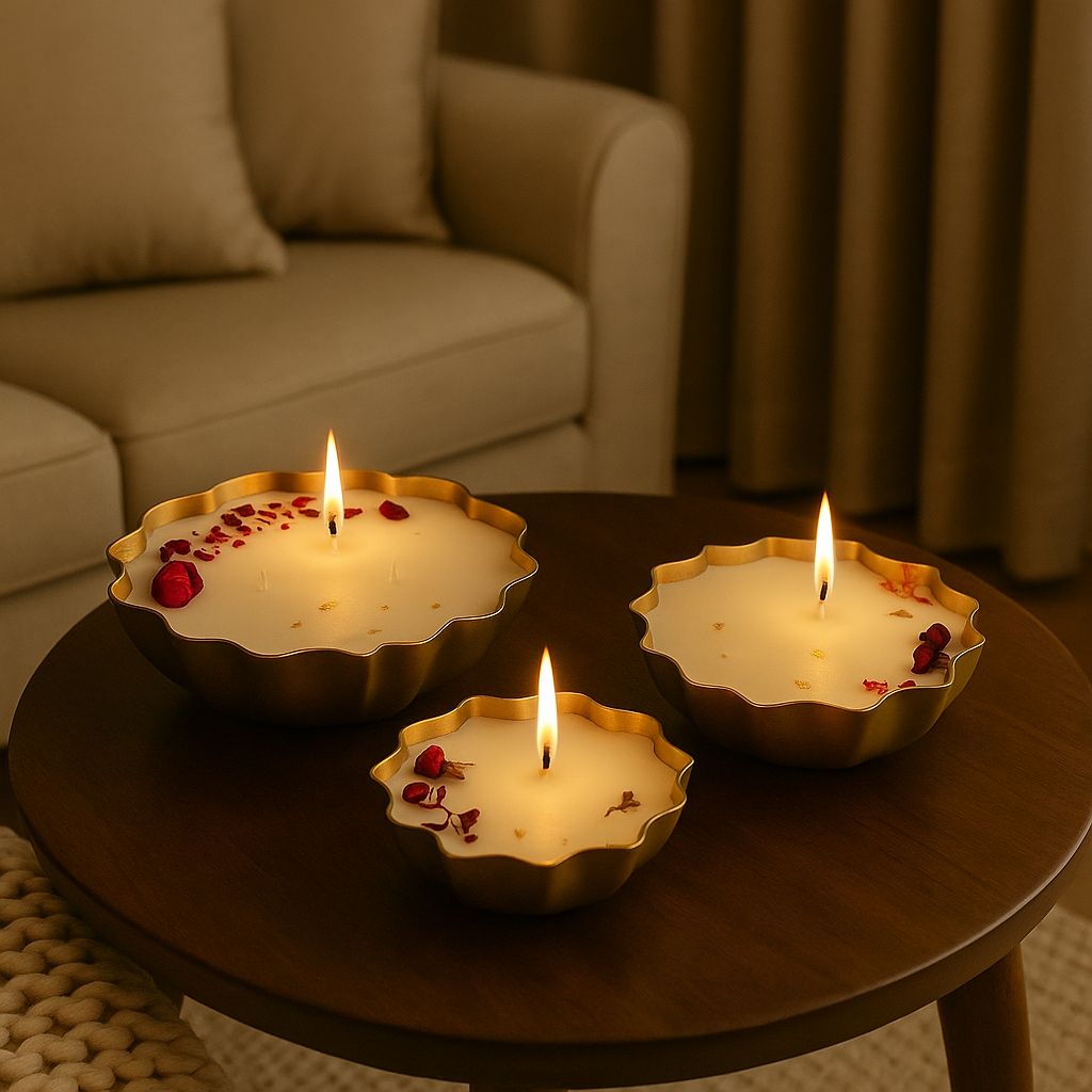 Urli Harmony – Handcrafted 3-Piece Candle Gift Set