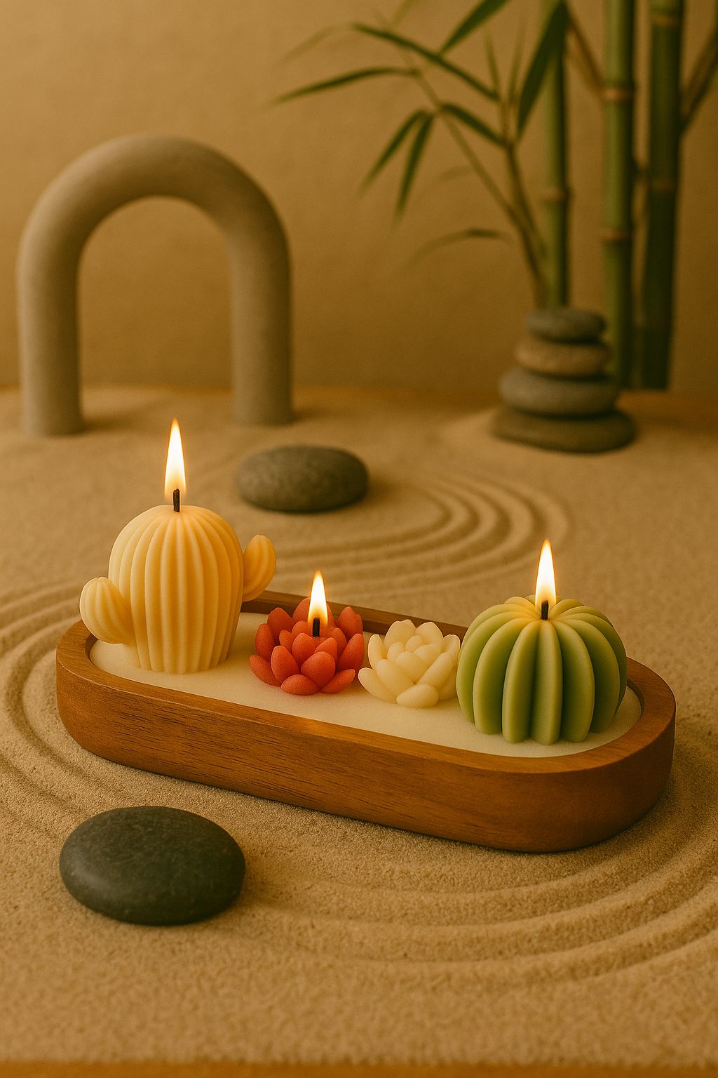 The Velvet Flame – Rose Bloom Candle