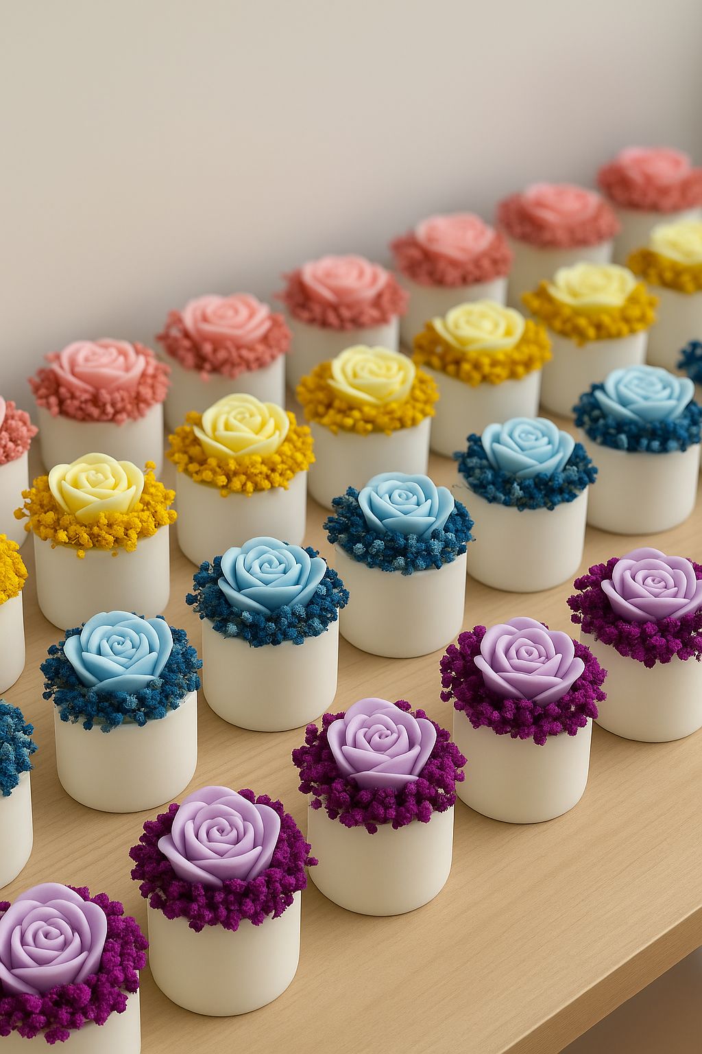 Elegant Rose Bloom Favors – Mini Return Favours (Set Of 2)