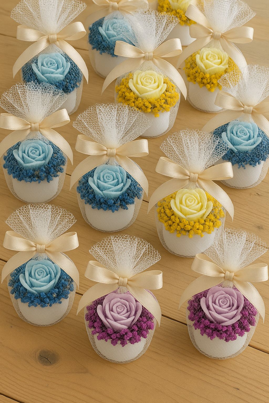 Elegant Rose Bloom Favors – Mini Return Favours (Set Of 2)