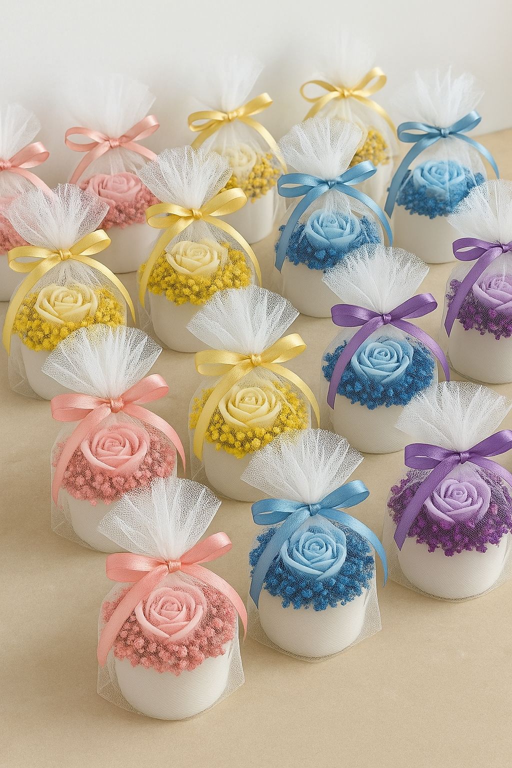 Elegant Rose Bloom Favors – Mini Return Favours (Set Of 2)