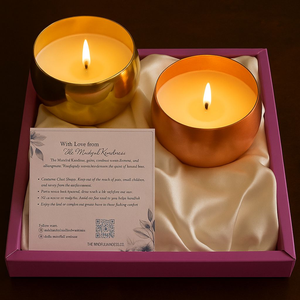 Luxe Metallic Candle Gift Set – Gold & Copper