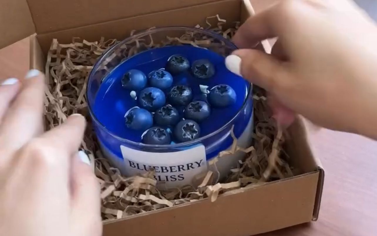 Blueberry Bliss Handmade Soy Wax Candle