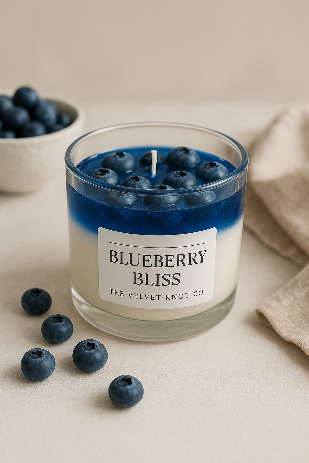 Blueberry Bliss Handmade Soy Wax Candle
