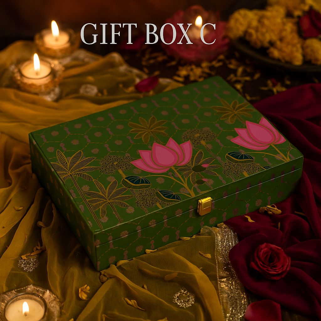 Luxury Diwali Dry Fruit Gift Box – 6 Premium Jars