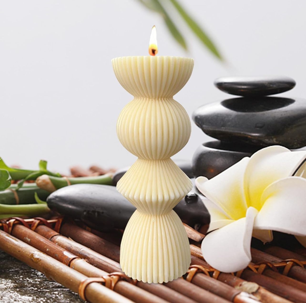 Zen Ripple Sculpt Candle
